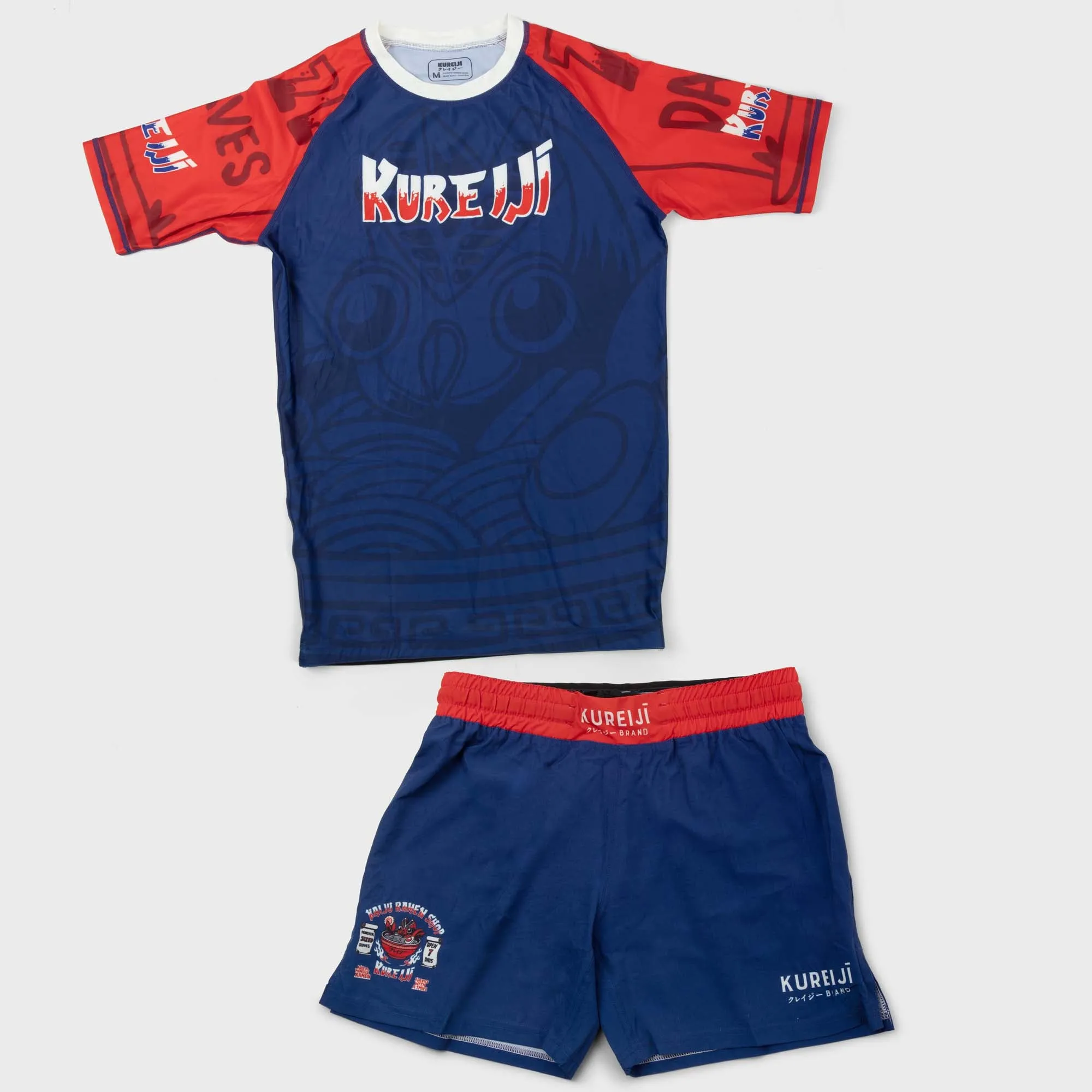 Kureiji Short Sleeve Rashguard - Kaiju Rooster Ramen