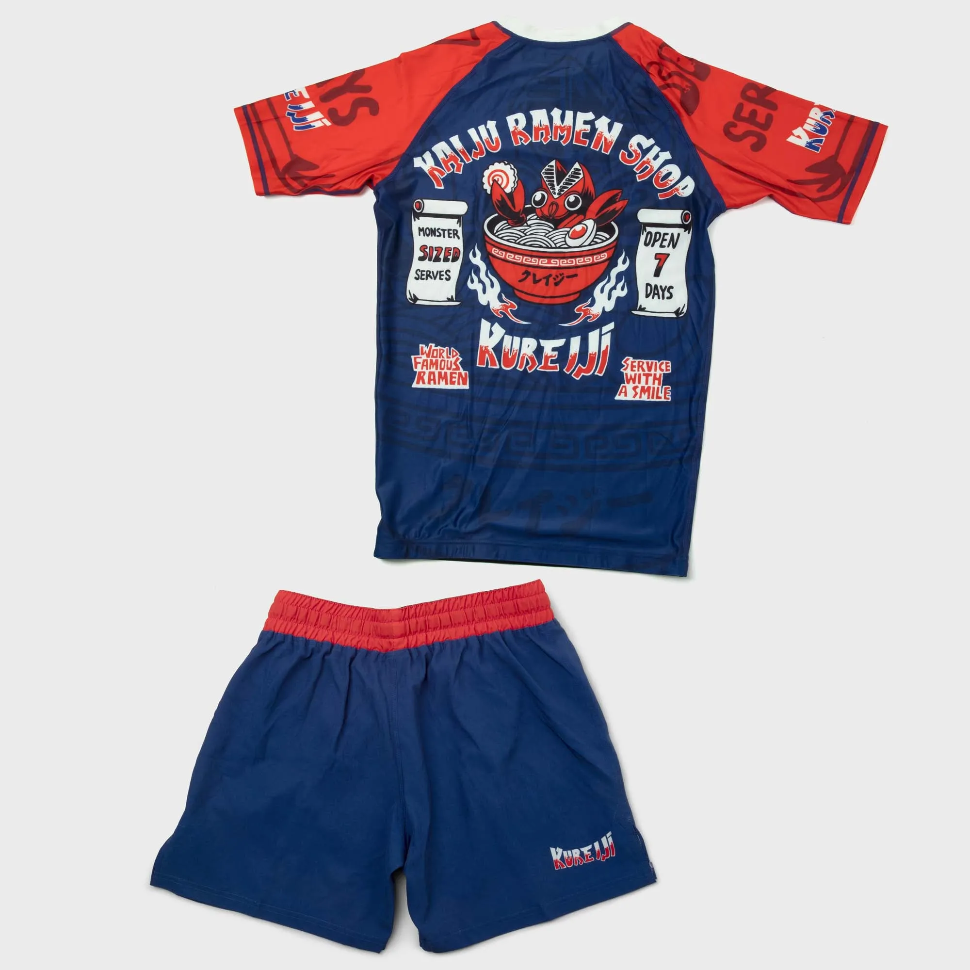 Kureiji Short Sleeve Rashguard - Kaiju Rooster Ramen