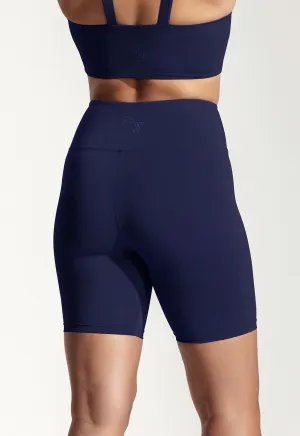 Kurze Yoga Leggings „Galena “ in Dunkelblau