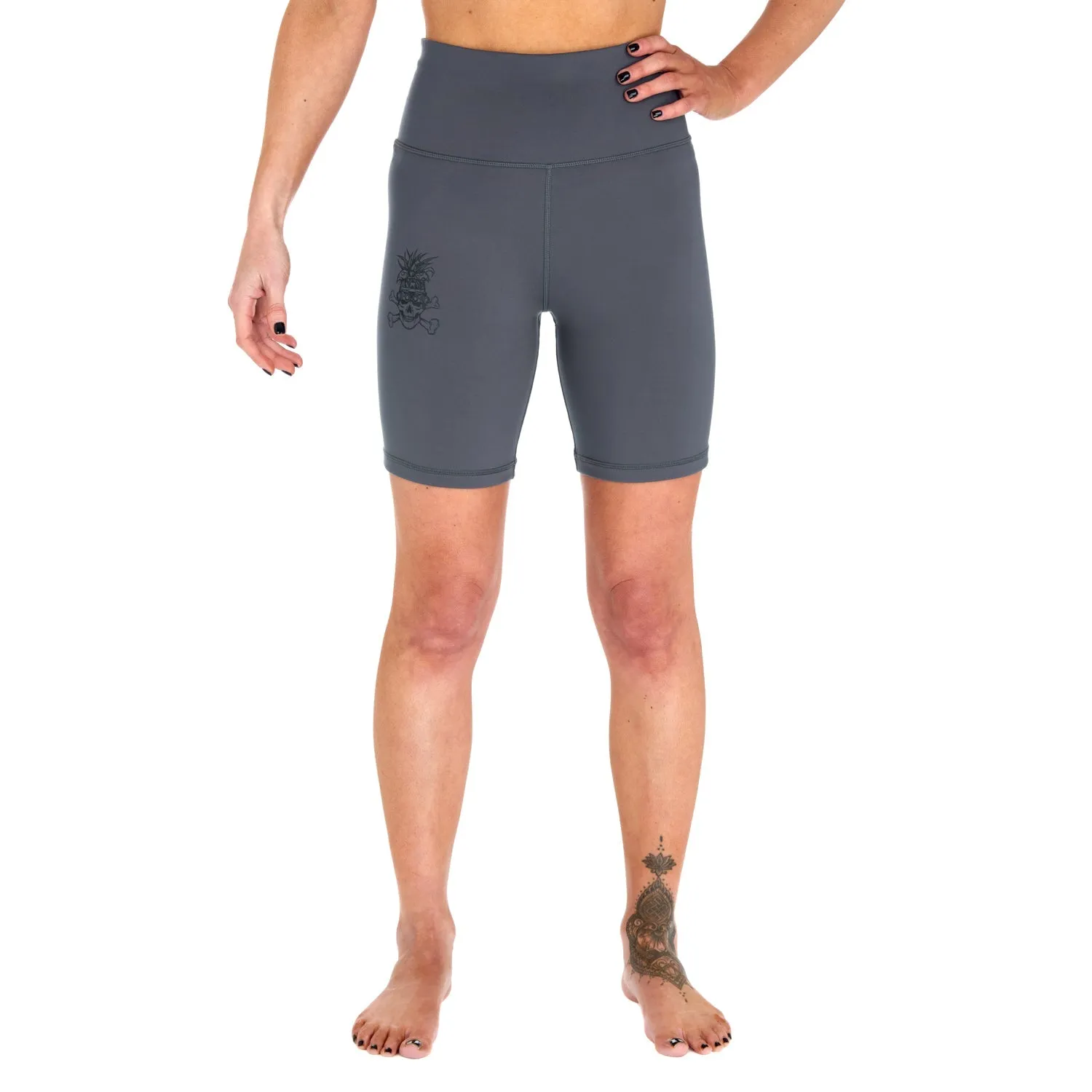 Ladies REORG Pineapple Compression Shorts - Grey