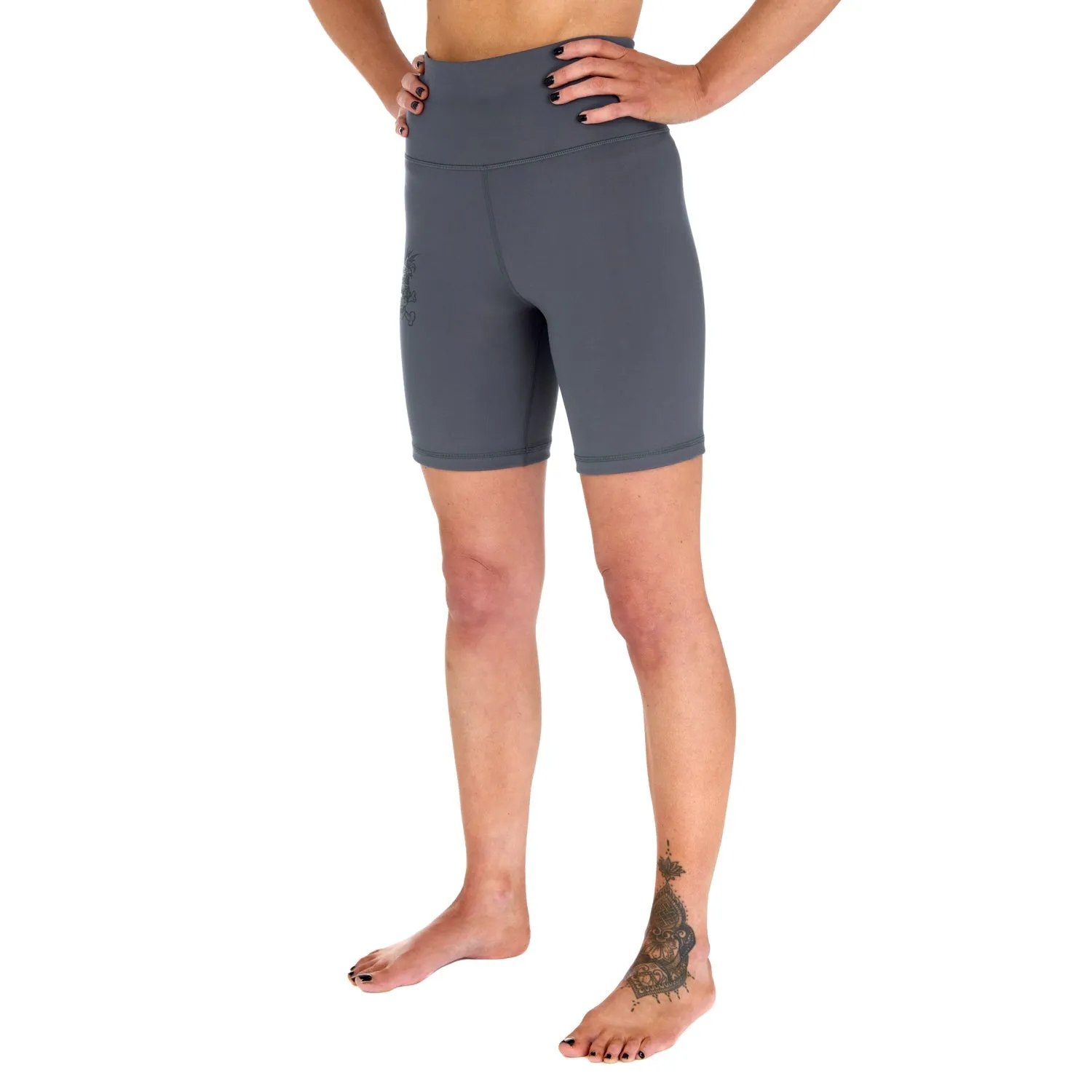 Ladies REORG Pineapple Compression Shorts - Grey