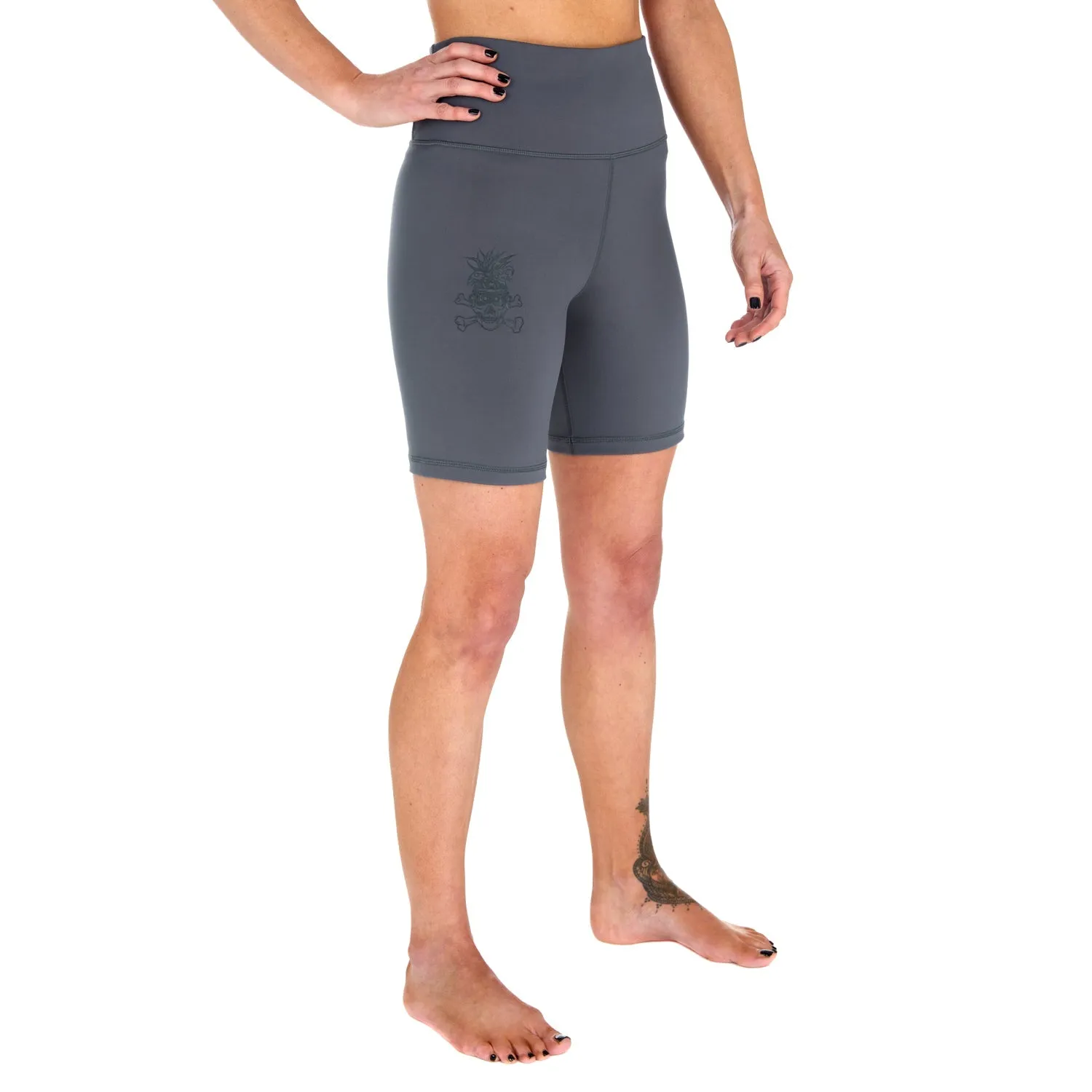 Ladies REORG Pineapple Compression Shorts - Grey