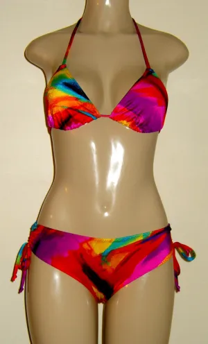 Ladies Triangle Swimsuit Top ~ Hip Hugger Bikini Bottom with fuller rear