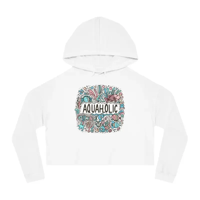Live the Beach Vibe in our Cropped Hooded Sweatshirt