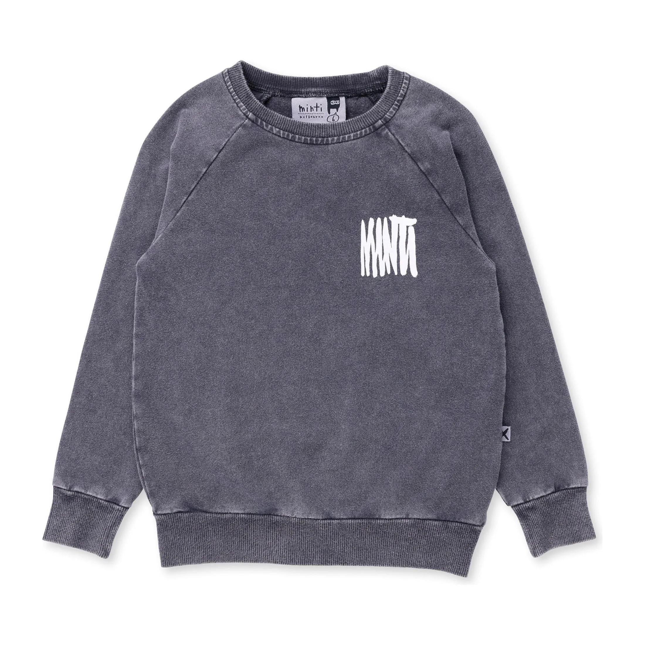 Logo Crew - Black Wash