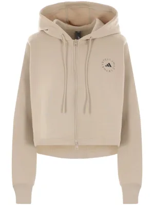 Logo cropped hoodie