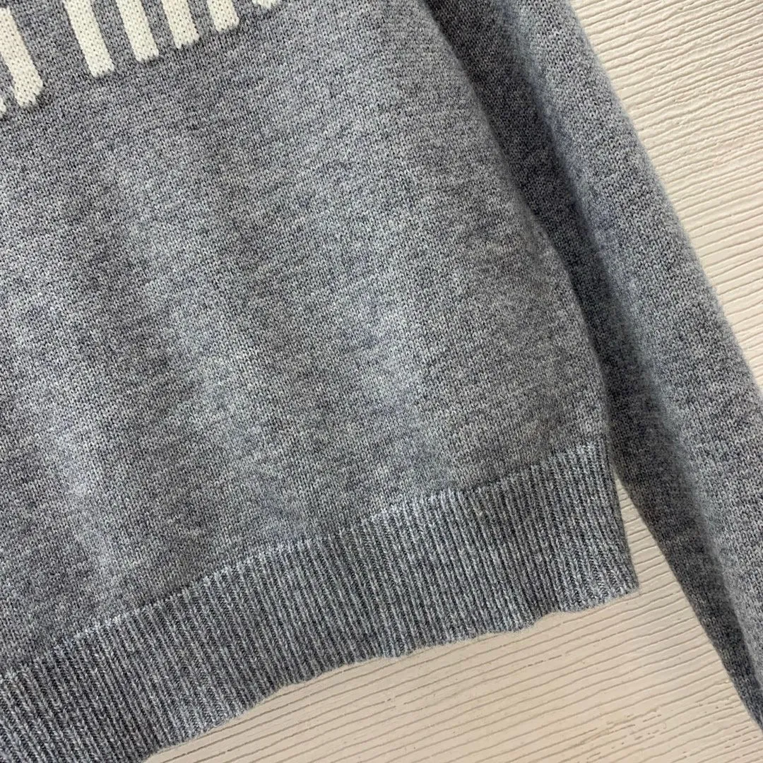 Logo Knit Crop Sweater
