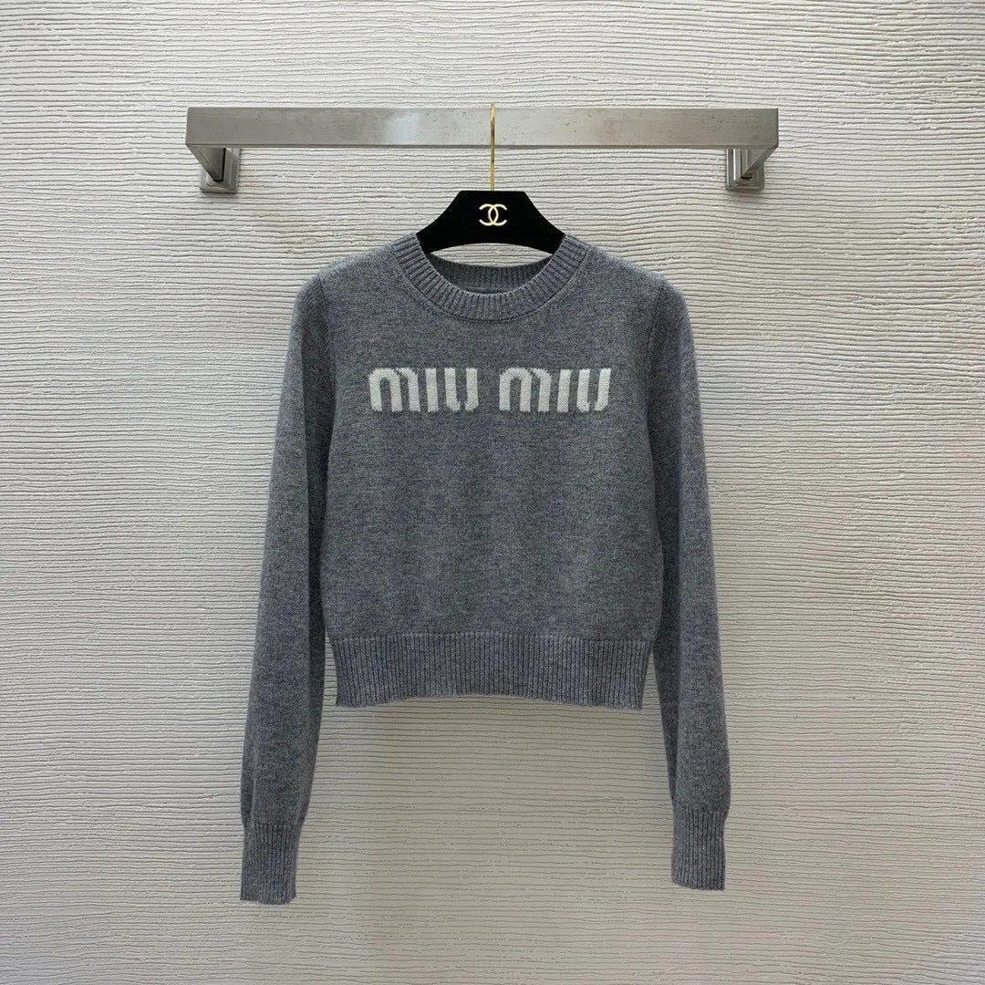 Logo Knit Crop Sweater