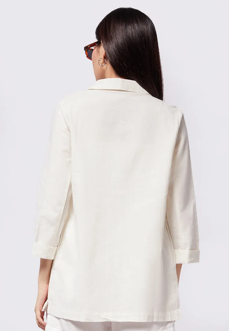 Long Sleeve Flowing Blazer