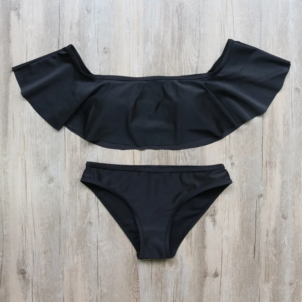 Los Ruffle Bandeau Bikini