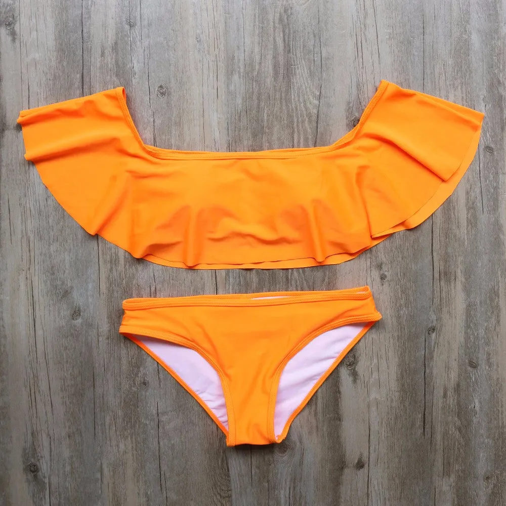 Los Ruffle Bandeau Bikini