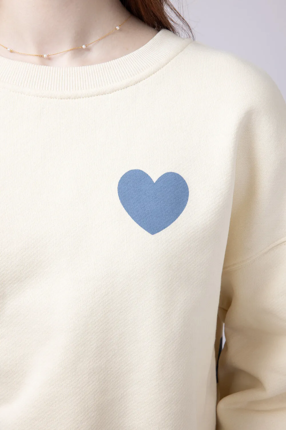 Love You To The Moon And Back Sweatshirt for Women in Cream | ST2524-CREAM
