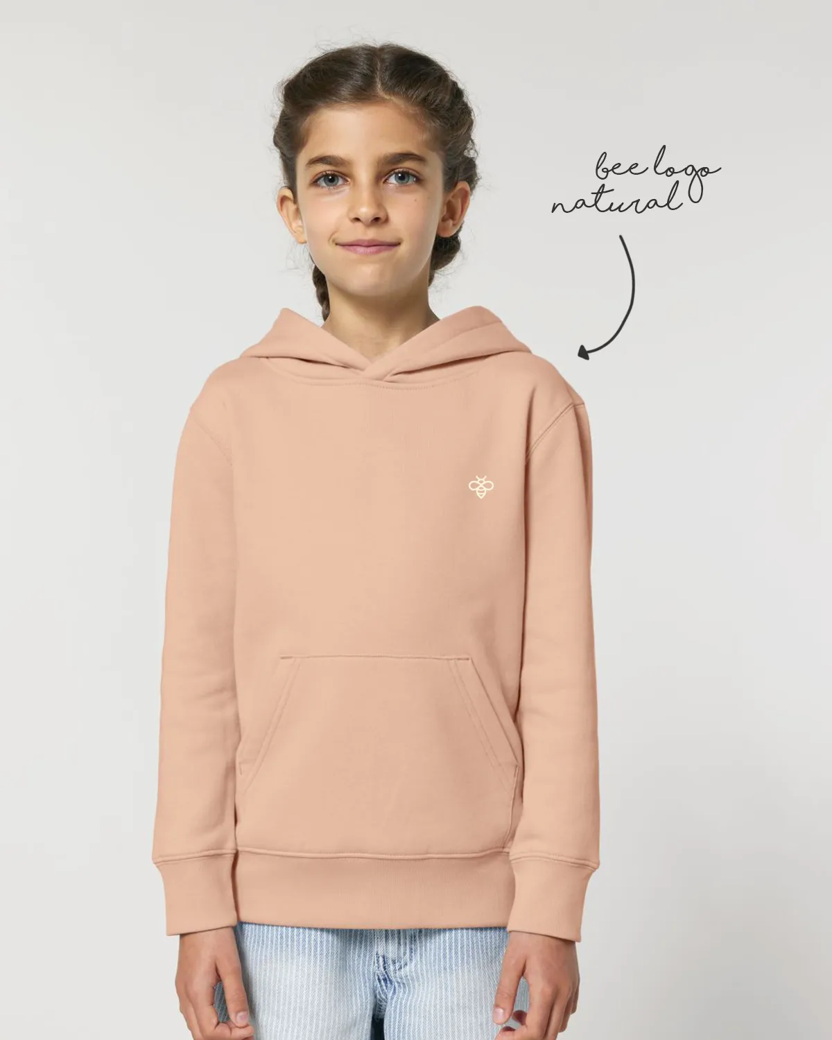 LoveBee Hoodie | Bees are Awesome | Peach