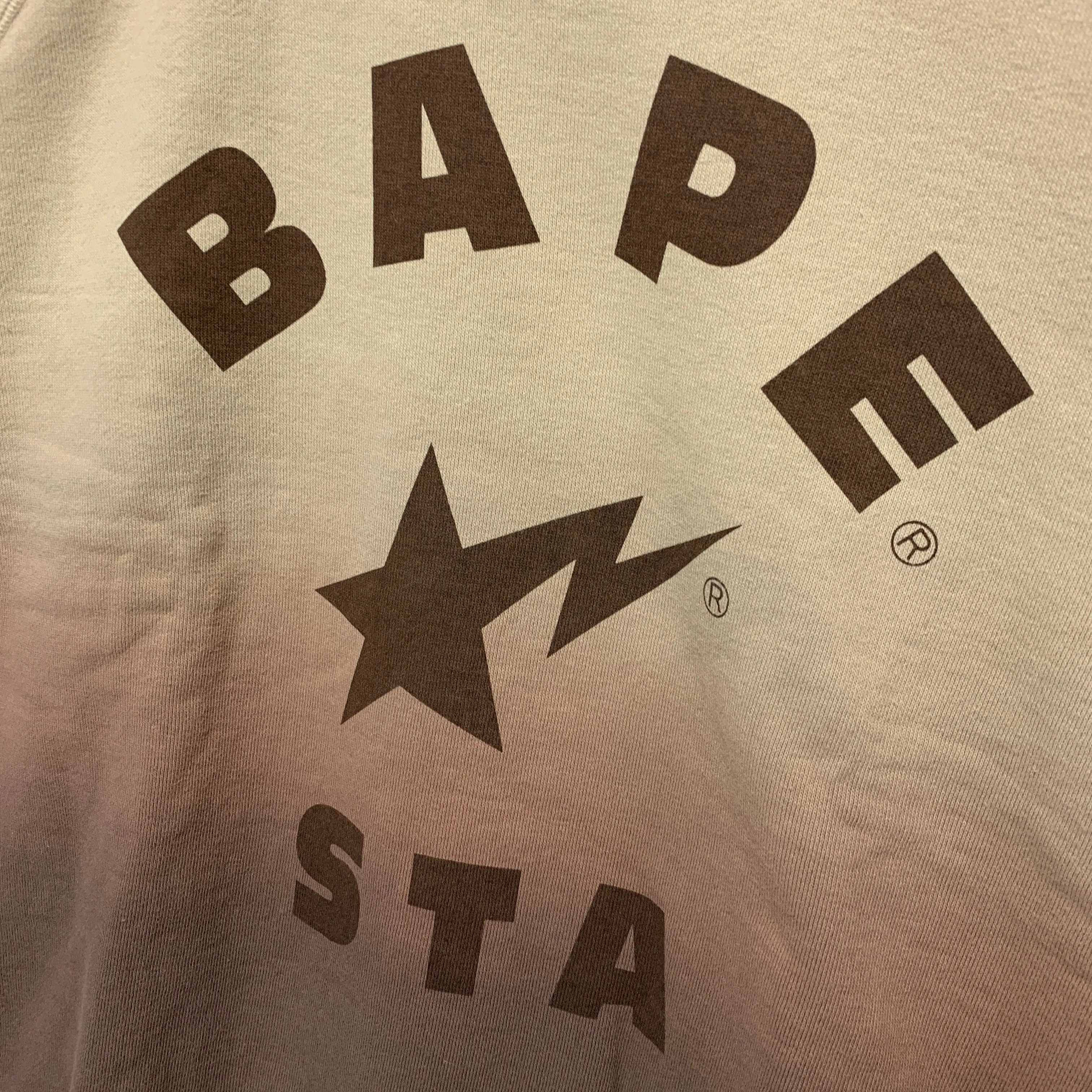 [M] DS! A Bathing Ape Bape Vintage Gradation Sta Logo Crewneck Sweatshirt