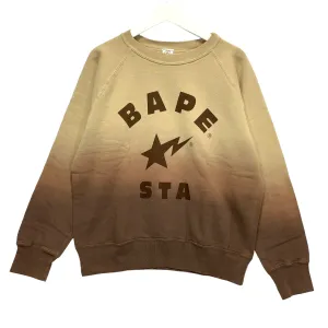 [M] DS! A Bathing Ape Bape Vintage Gradation Sta Logo Crewneck Sweatshirt