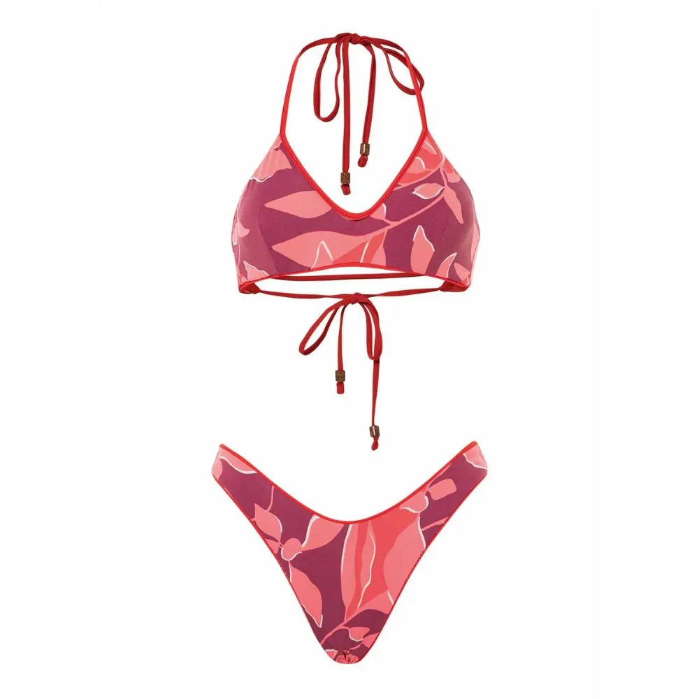 MAAJI SCARLET RED SPLENDOUR HIGH LEG BOTTOM
