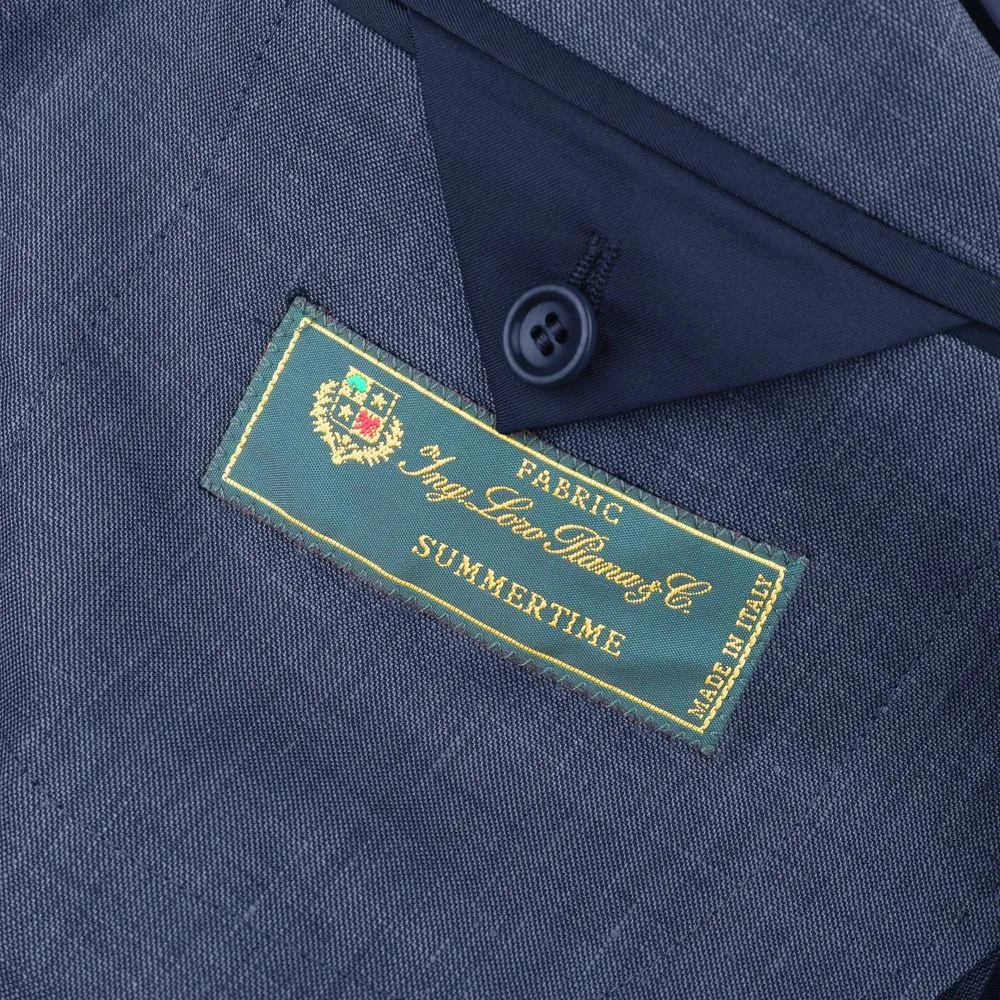 Made in Italy Blue Linen Blazer