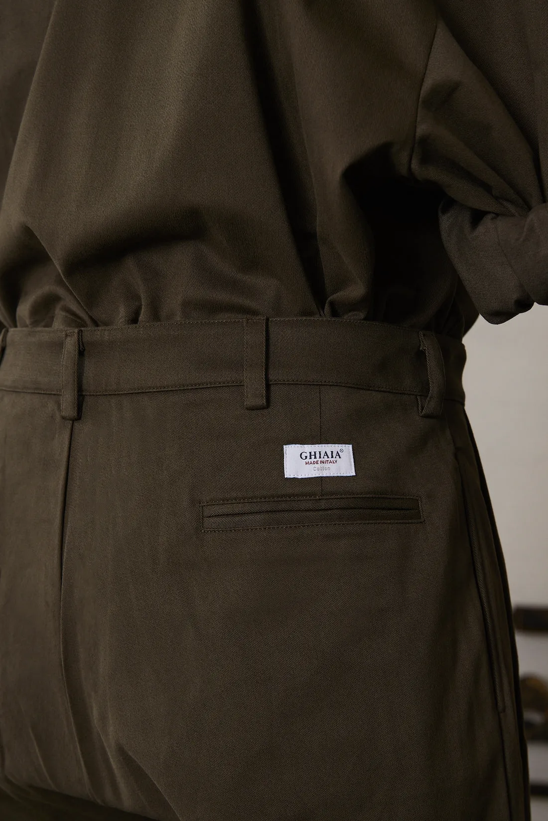 Marinaio Cotton Double Pleated Pants