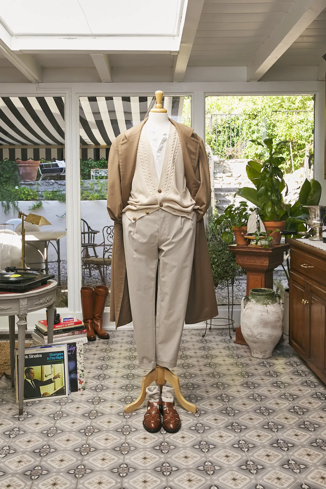 Marinaio Cotton Double Pleated Pants