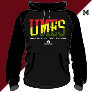 Maryland Eastern Shore | UMES | RASTA COLORS Black Unisex Hoodies (DK)