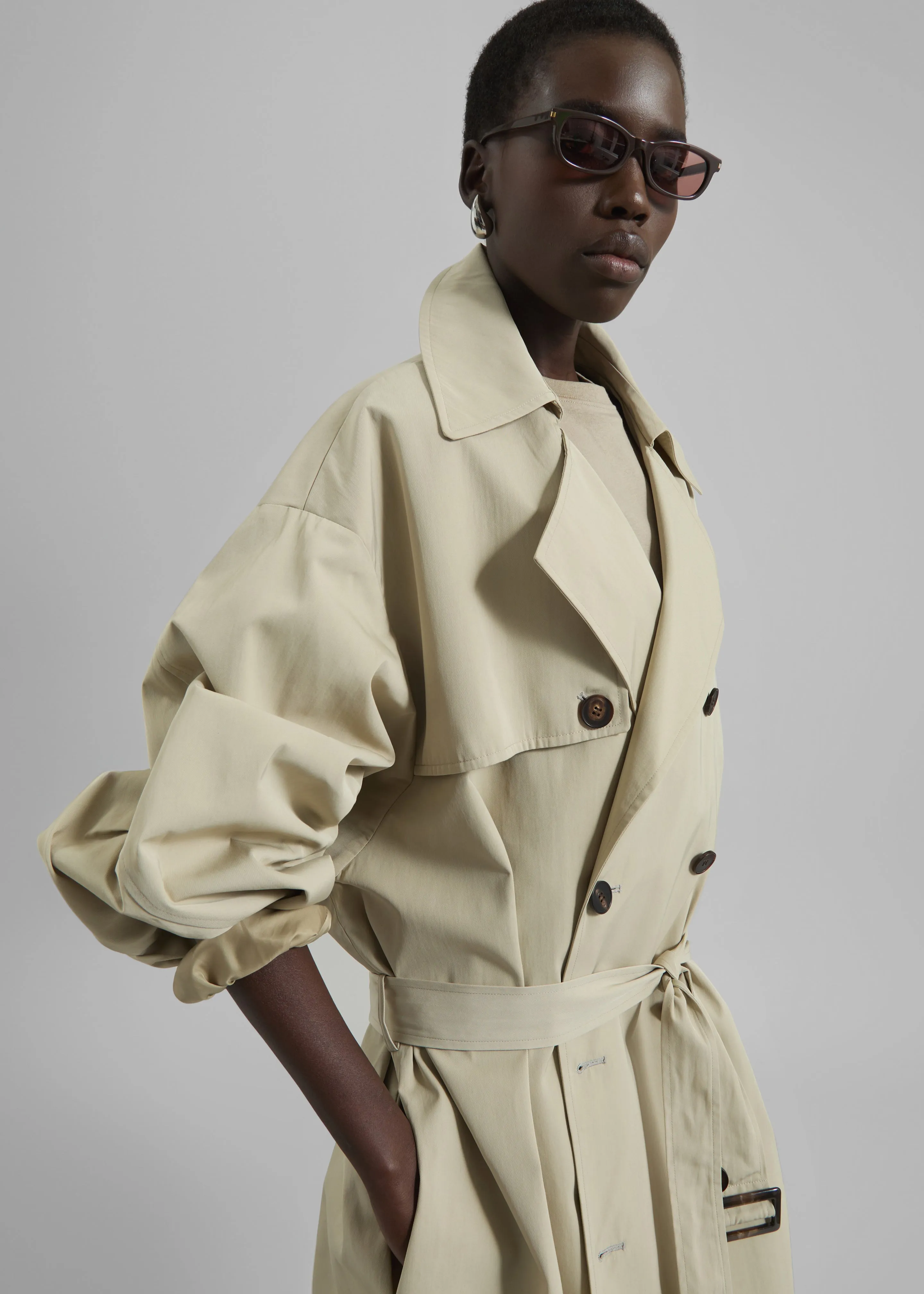 Mavis Oversized Trench - Beige