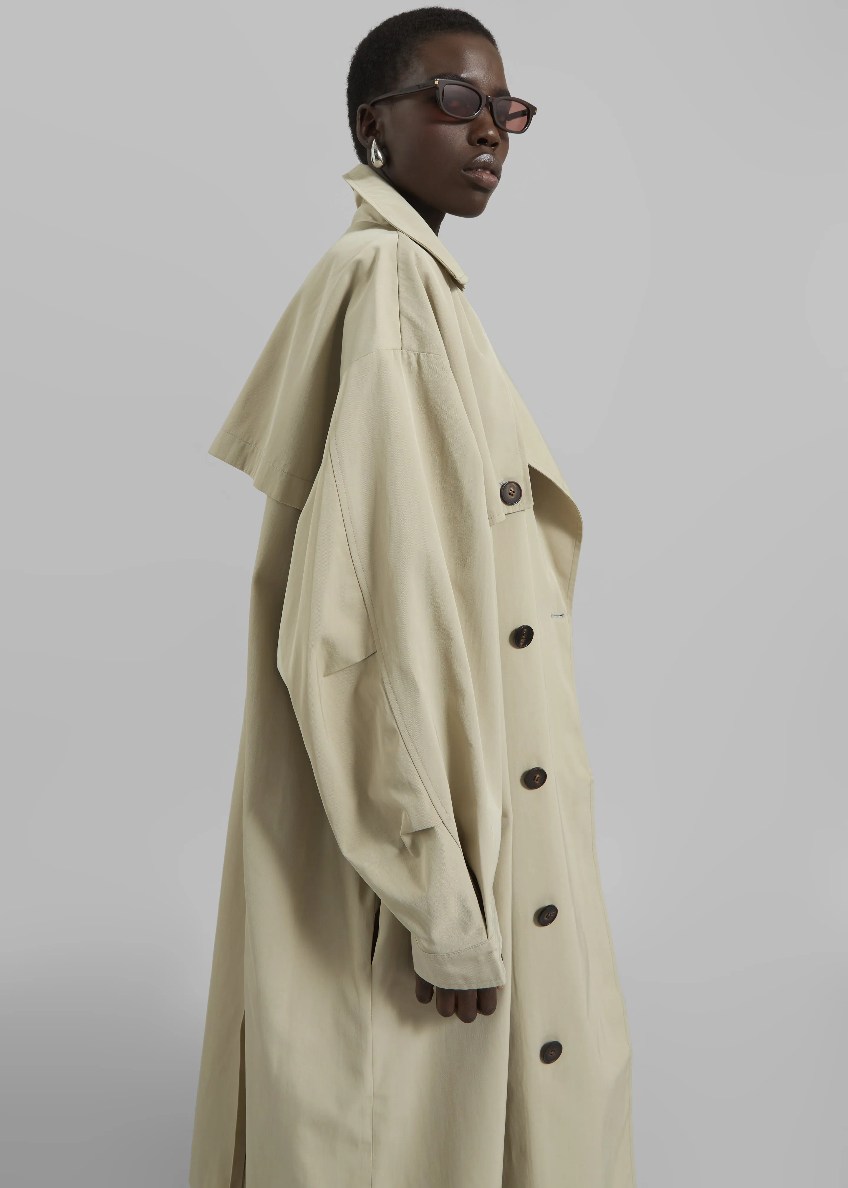 Mavis Oversized Trench - Beige