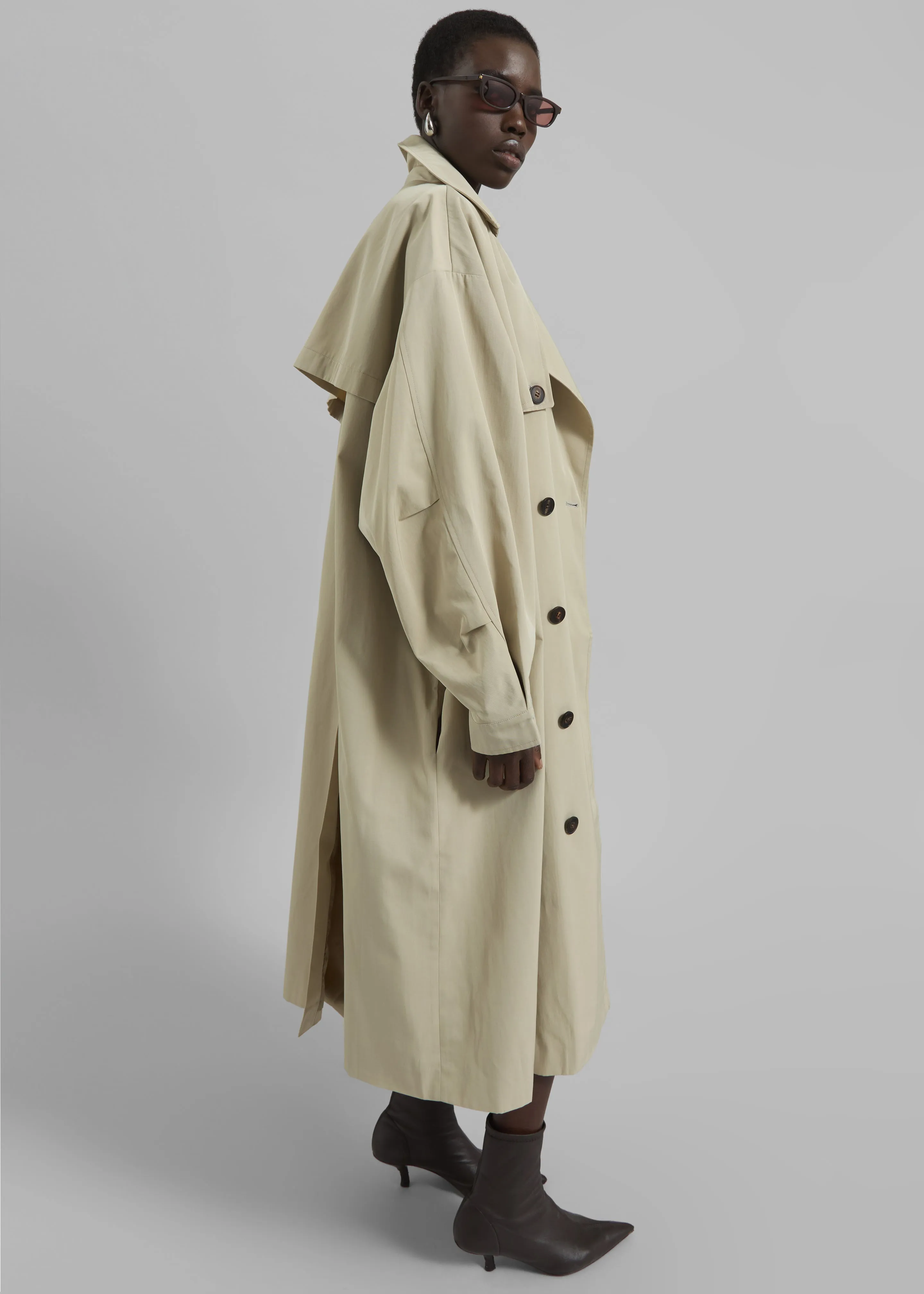 Mavis Oversized Trench - Beige