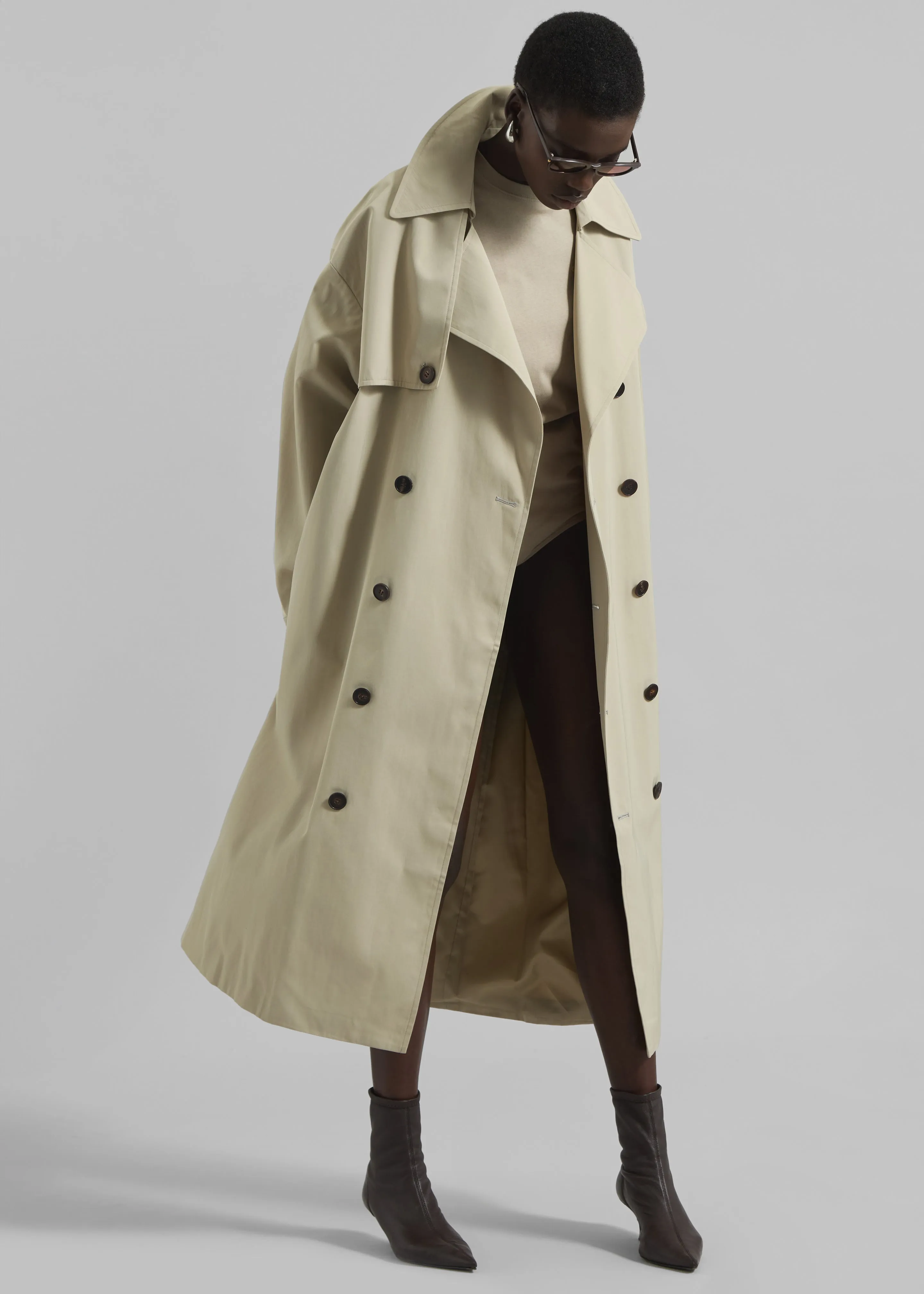 Mavis Oversized Trench - Beige