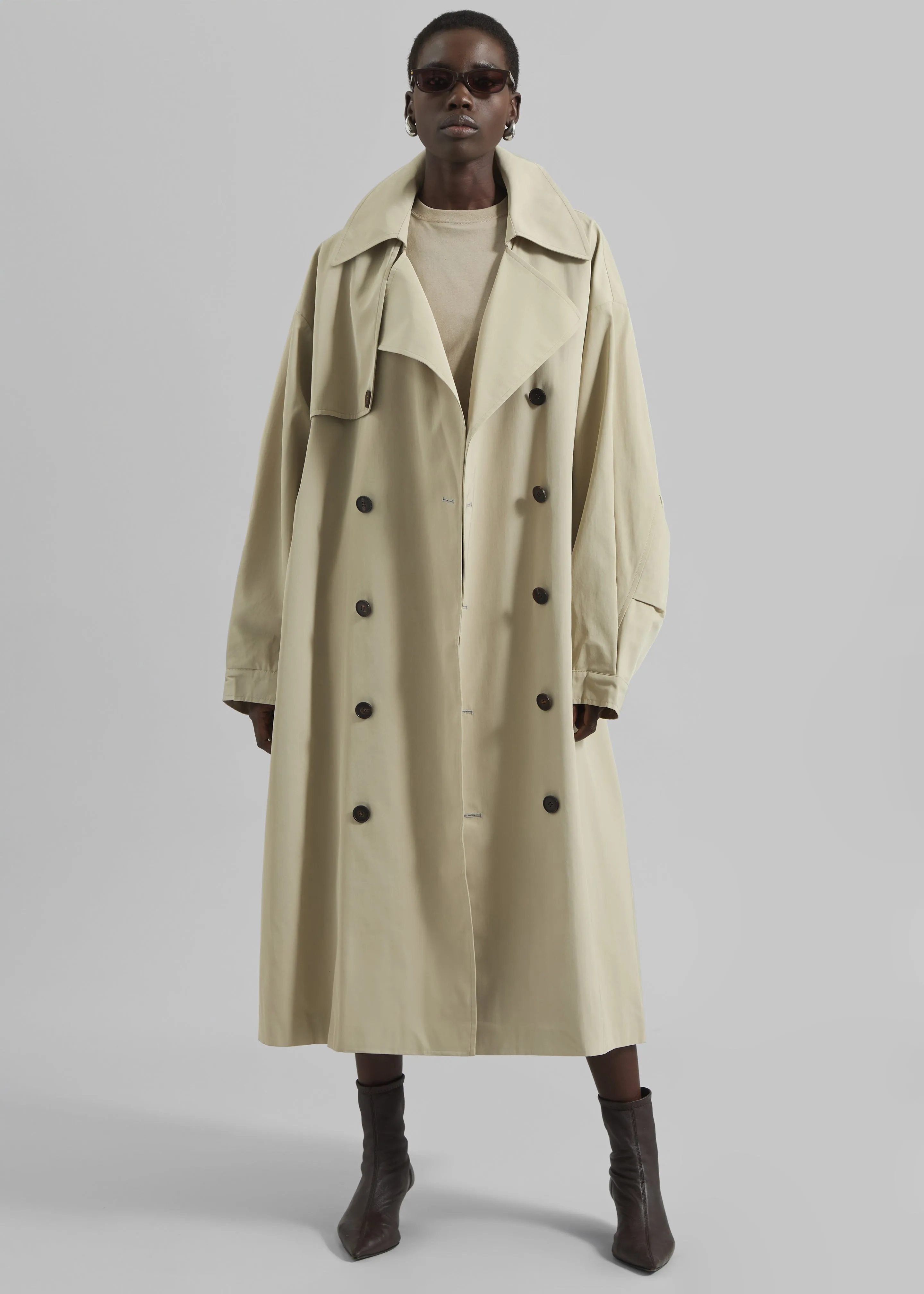 Mavis Oversized Trench - Beige