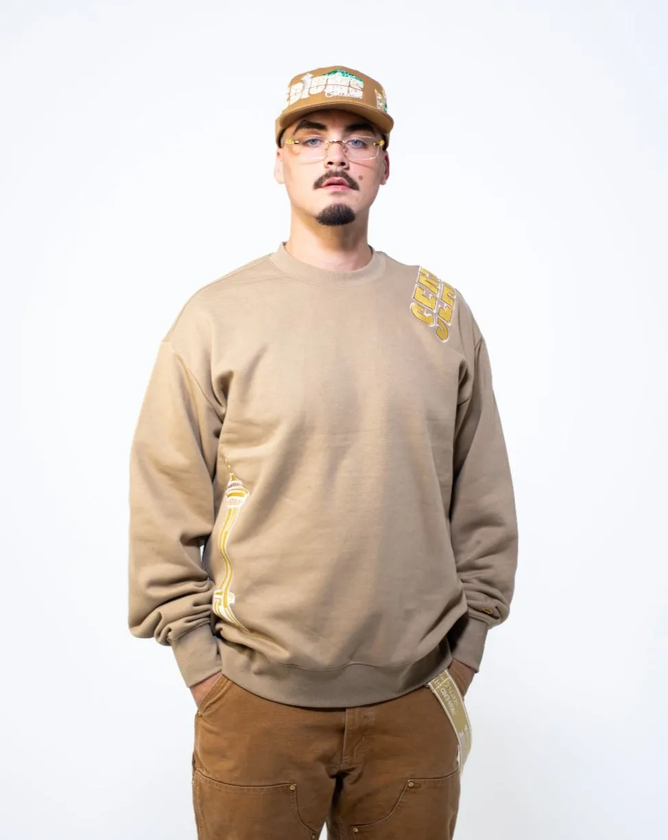 Mediums Collective OTS Seattle Crew - Brown/Gold