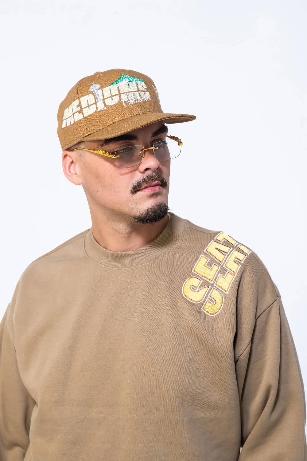 Mediums Collective OTS Seattle Crew - Brown/Gold