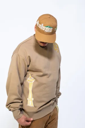 Mediums Collective OTS Seattle Crew - Brown/Gold