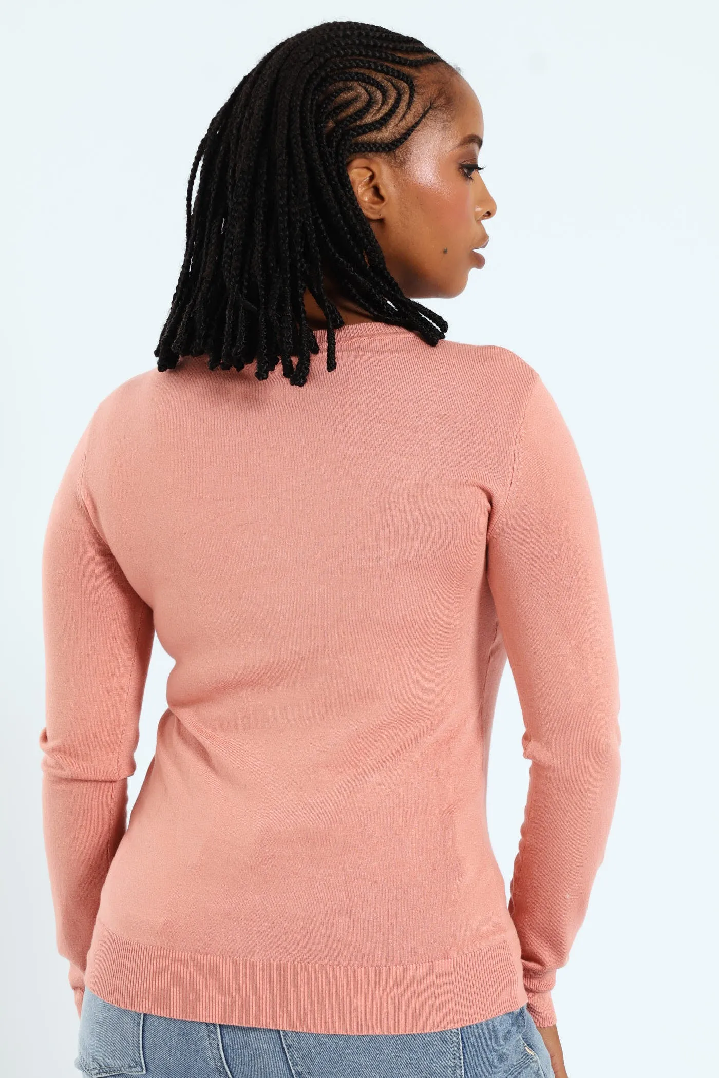 Megan Logo Sweater - Pink