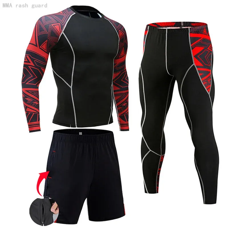 Men's Compression Sportswear Set for Gym and Running