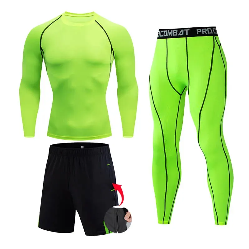 Men's Compression Sportswear Set for Gym and Running