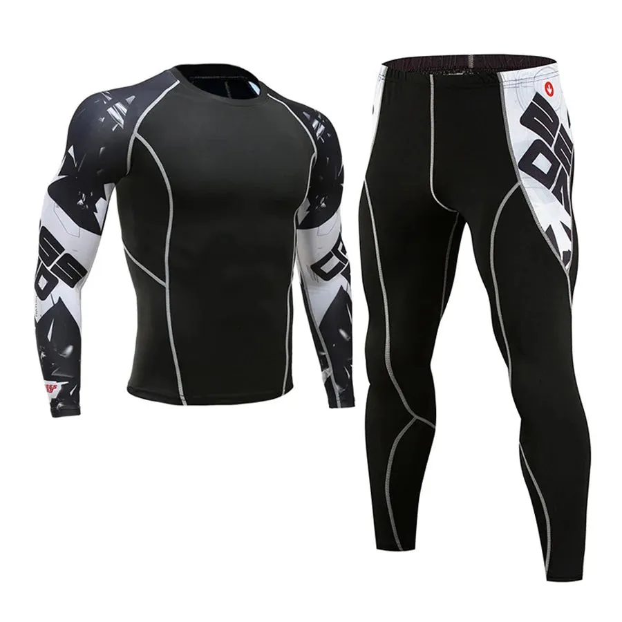 Men's Compression Sportswear Set for Gym and Running