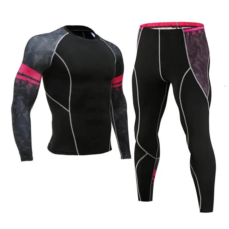 Men's Compression Sportswear Set for Gym and Running