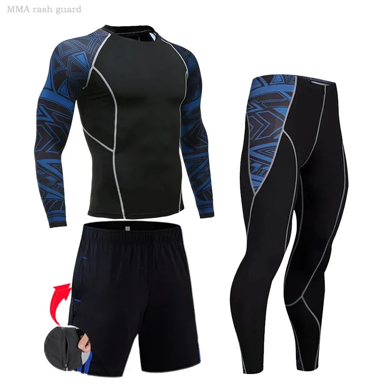 Men's Compression Sportswear Set for Gym and Running