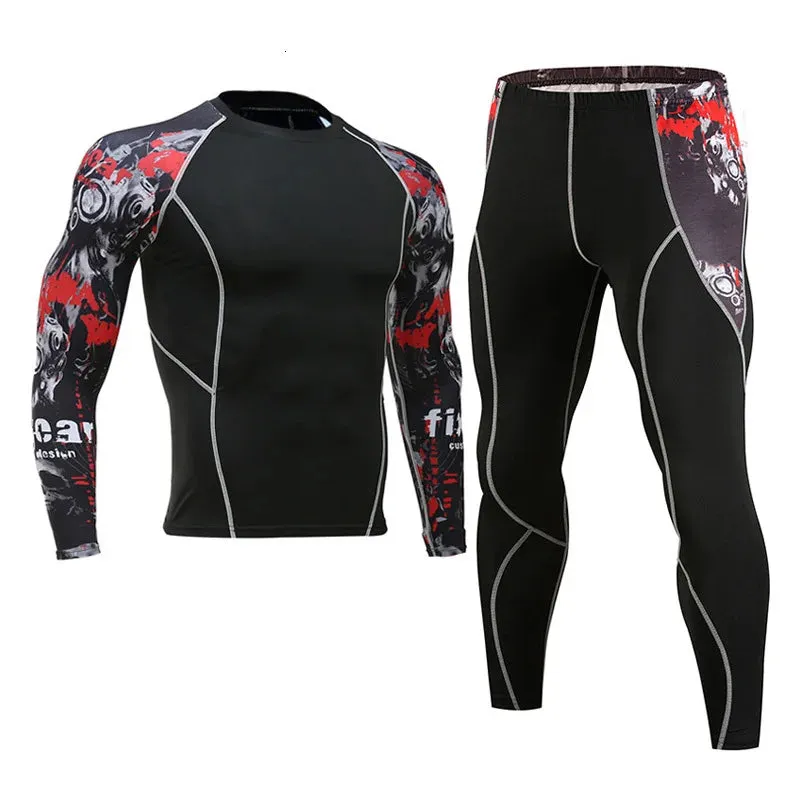 Men's Compression Sportswear Set for Gym and Running