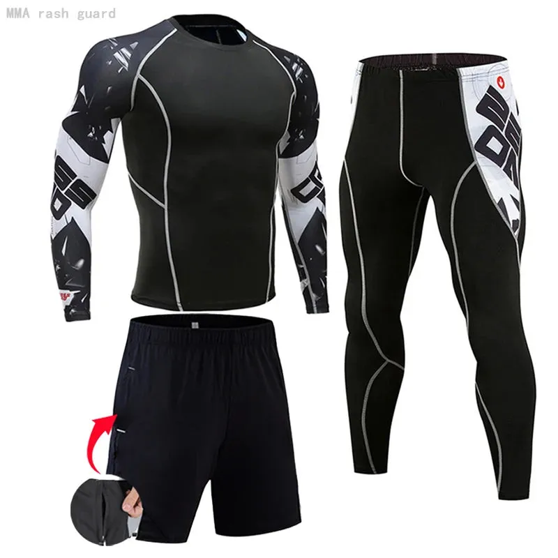 Men's Compression Sportswear Set for Gym and Running