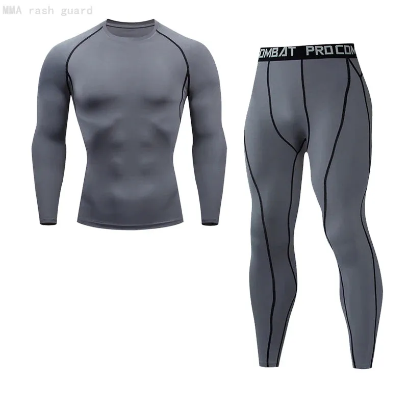 Men's Compression Sportswear Set for Gym and Running