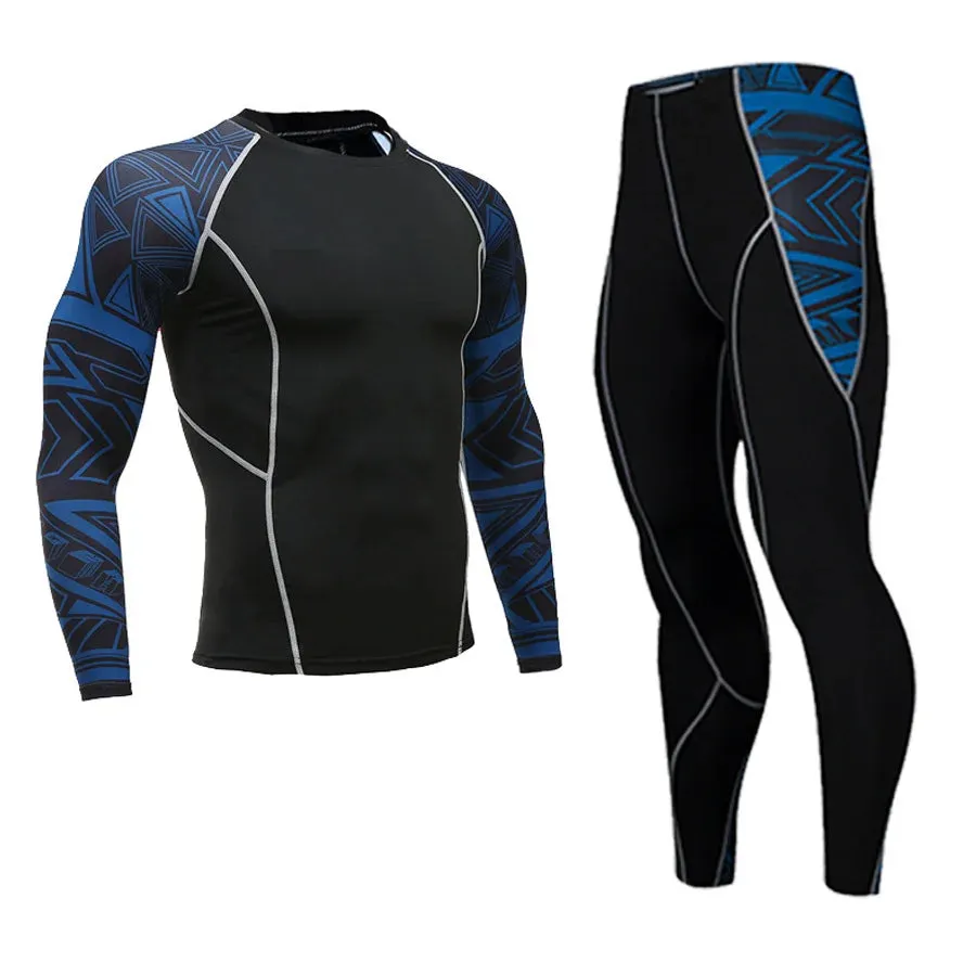 Men's Compression Sportswear Set for Gym and Running