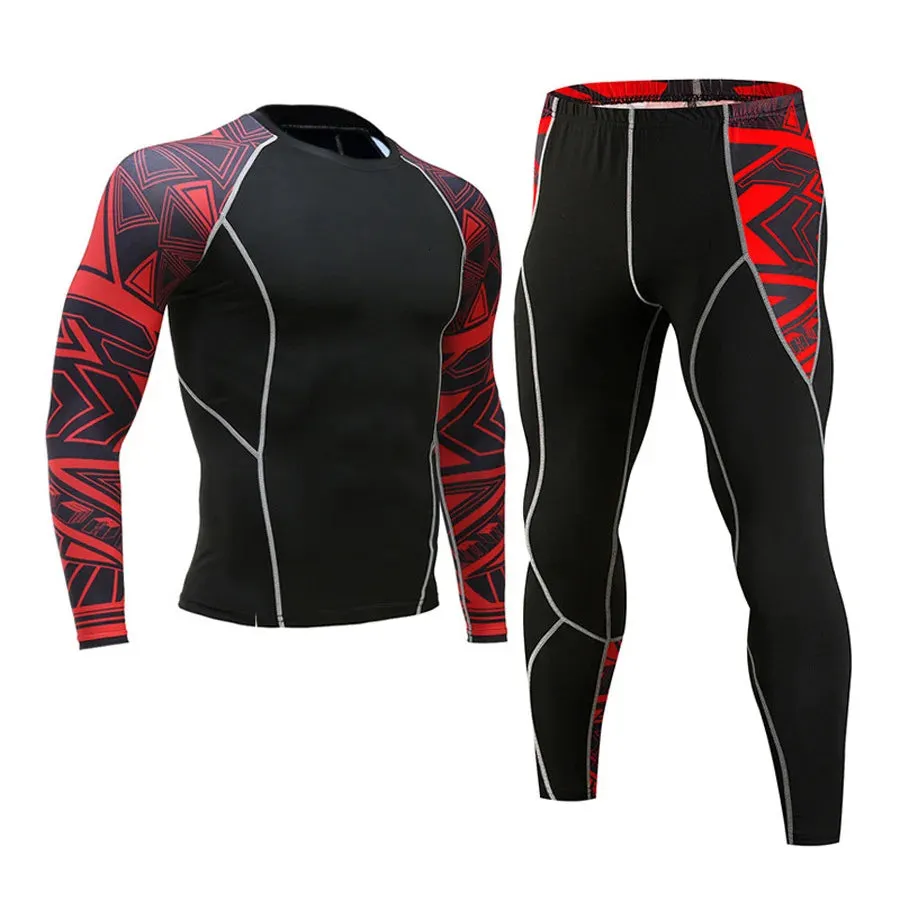 Men's Compression Sportswear Set for Gym and Running