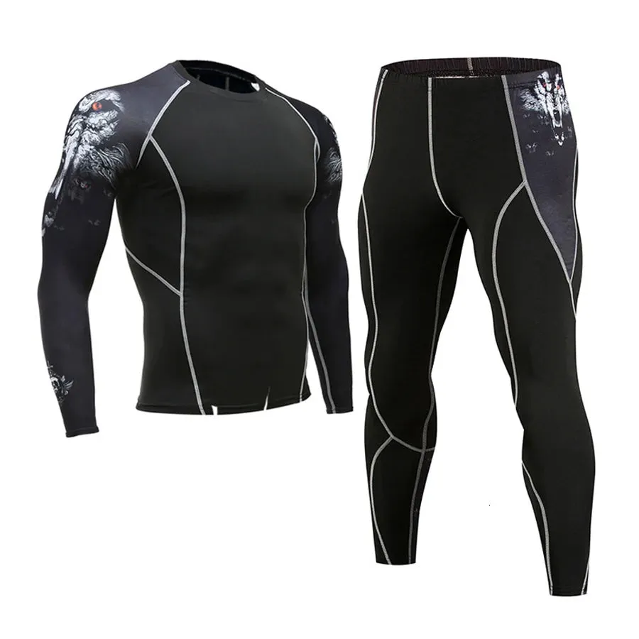 Men's Compression Sportswear Set for Gym and Running