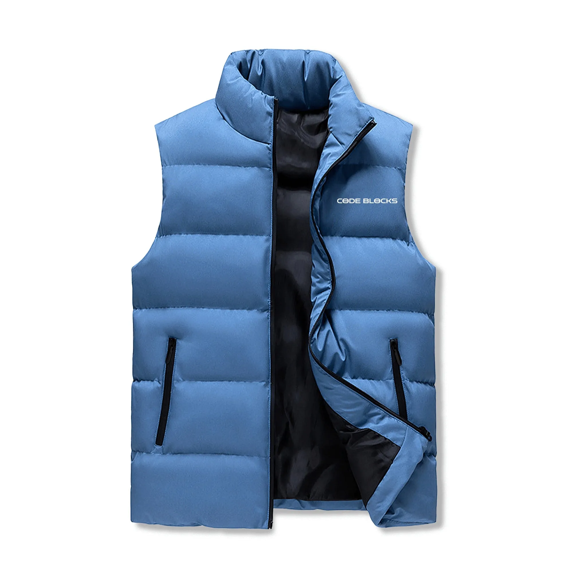 Mens Custom Hooded Puffer Vest