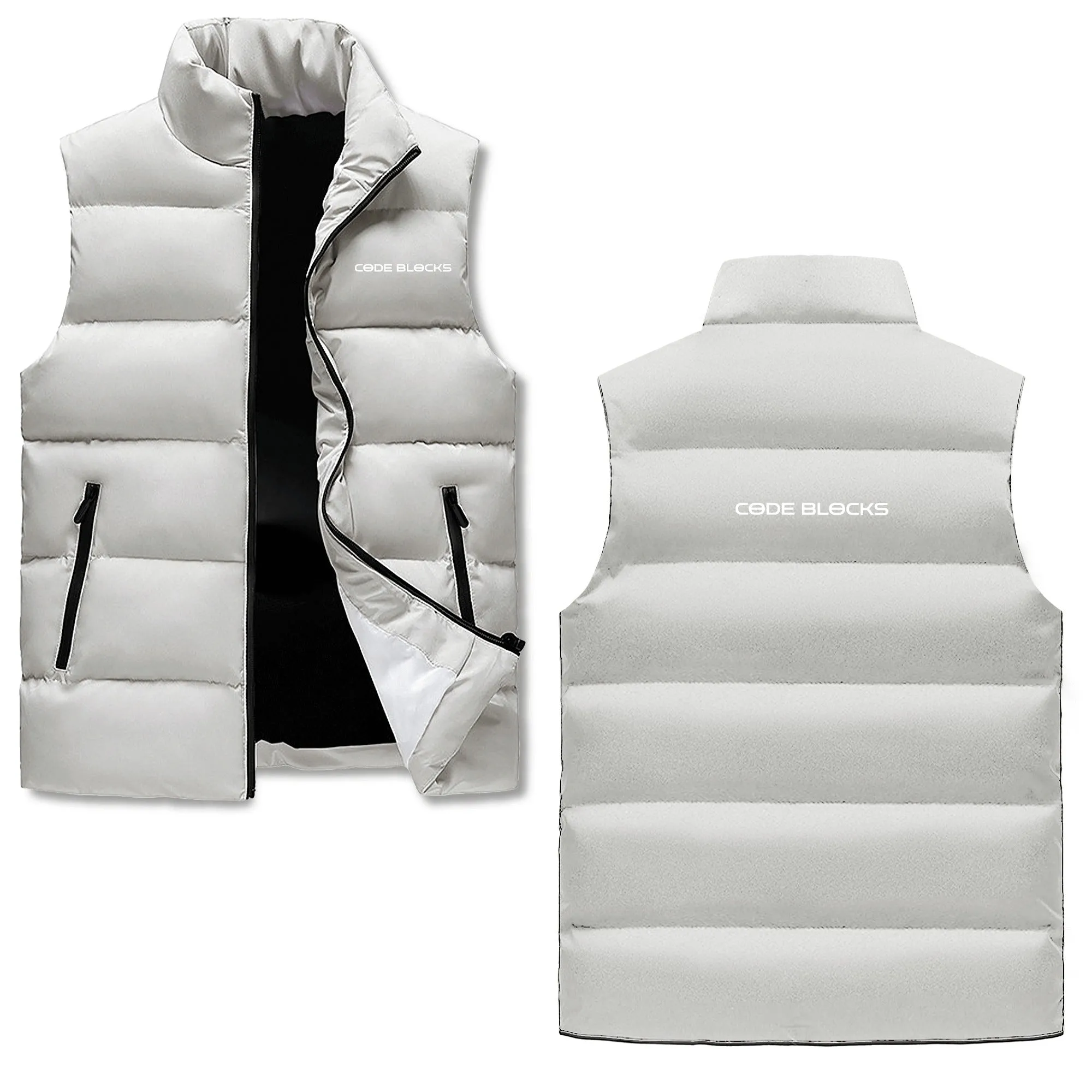 Mens Custom Hooded Puffer Vest