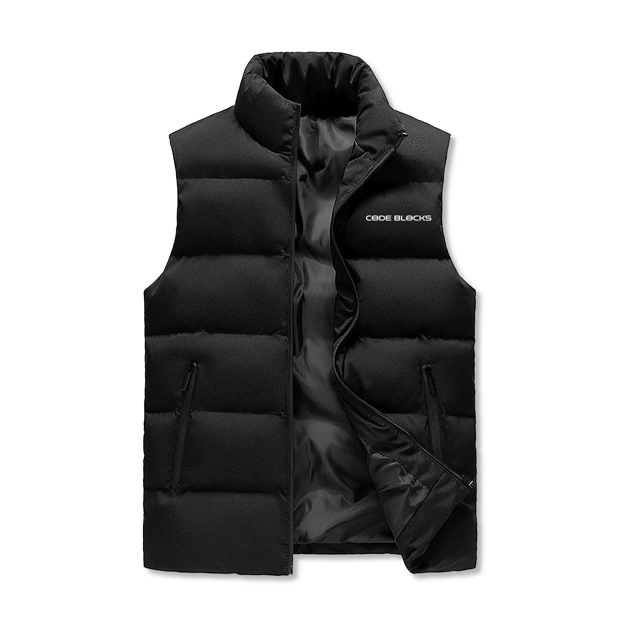 Mens Custom Hooded Puffer Vest