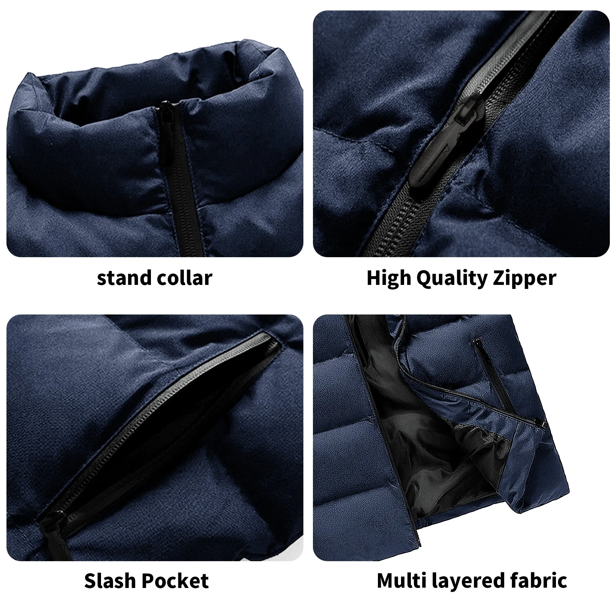 Mens Custom Hooded Puffer Vest