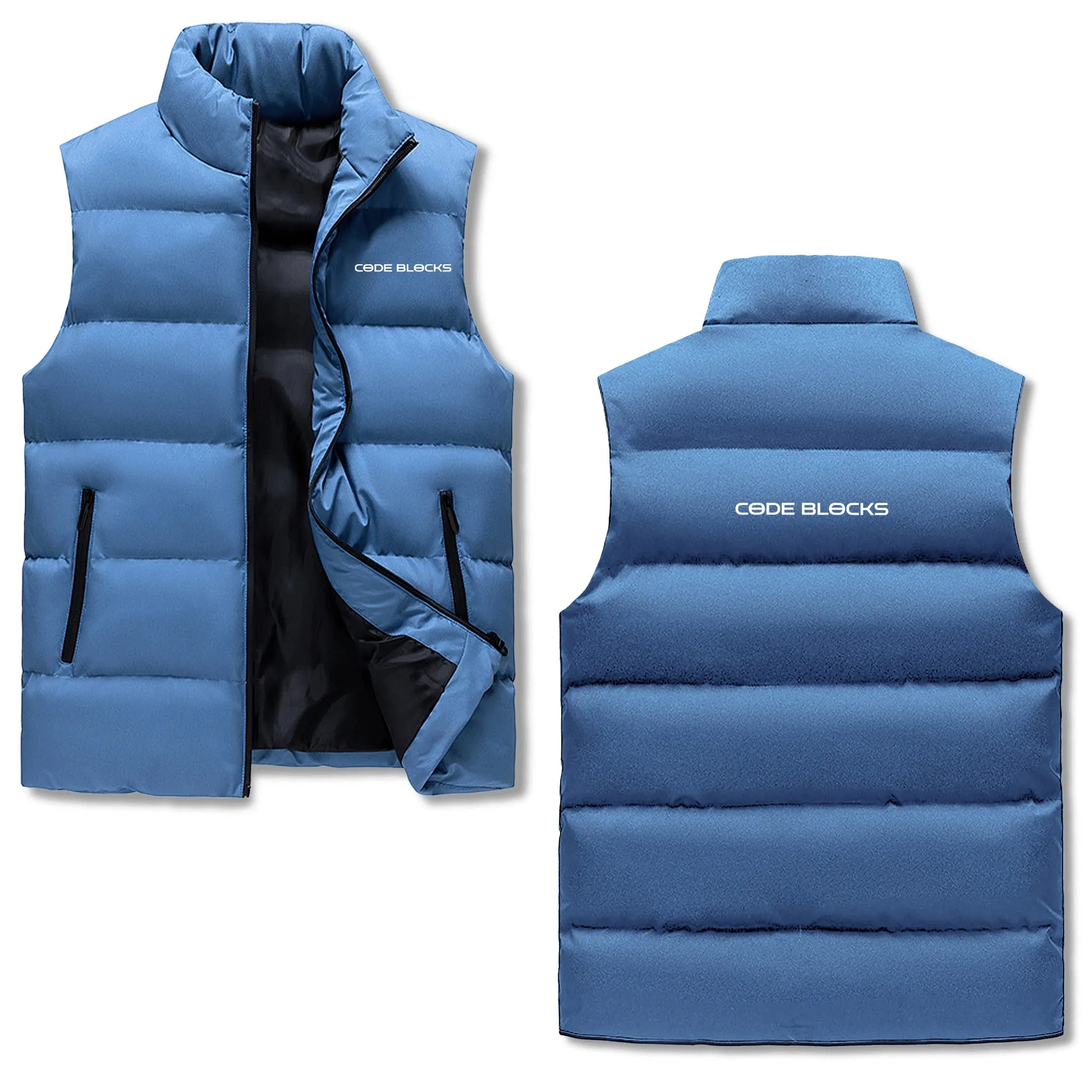 Mens Custom Hooded Puffer Vest