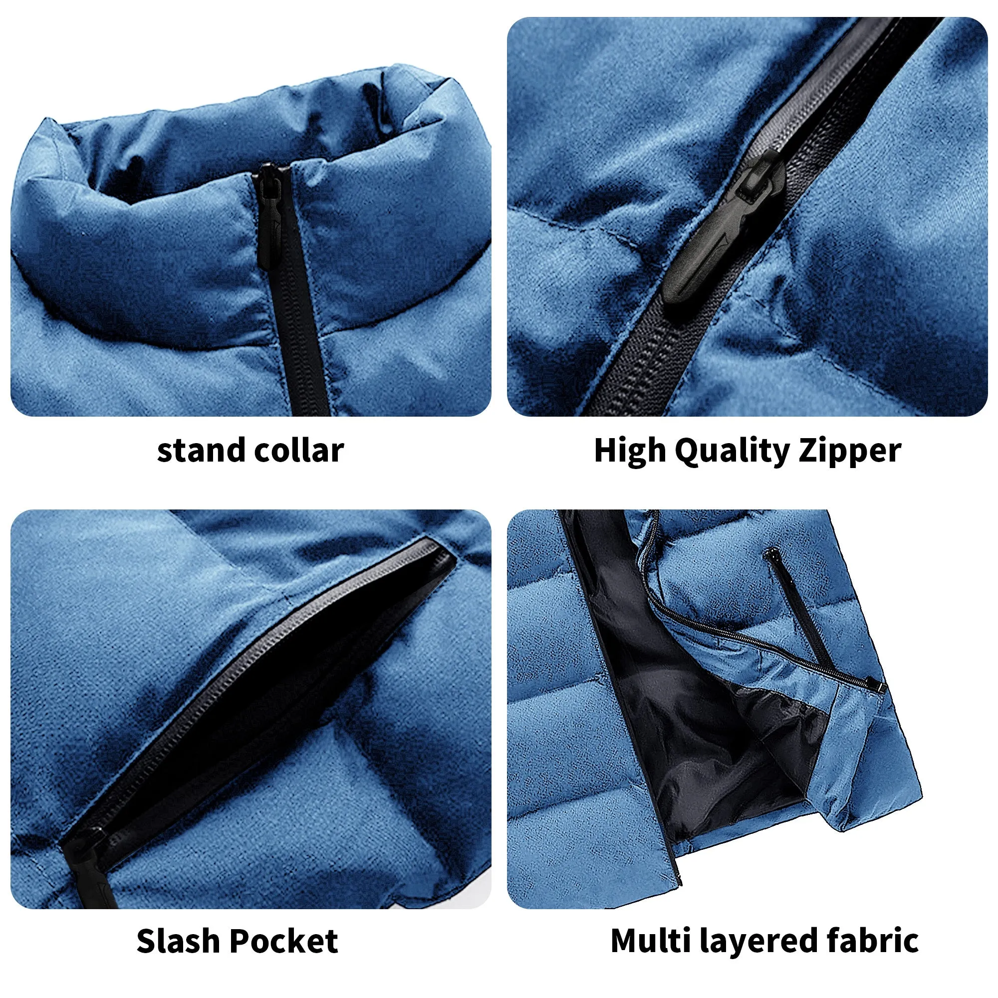 Mens Custom Hooded Puffer Vest